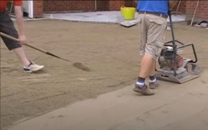 brampton-paving-vibrating-roller-and-rake